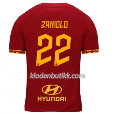 AS Roma Zaniolo 22 Hjemme Fotballdrakt 2019-2020 Kortermet